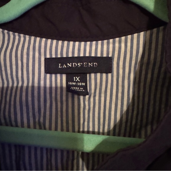 Lands End plus size navy blue jacket size 1x - Picture 2 of 5